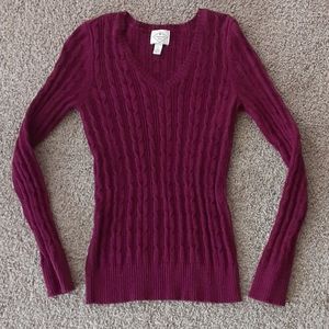 Knit V-Neck Sweater